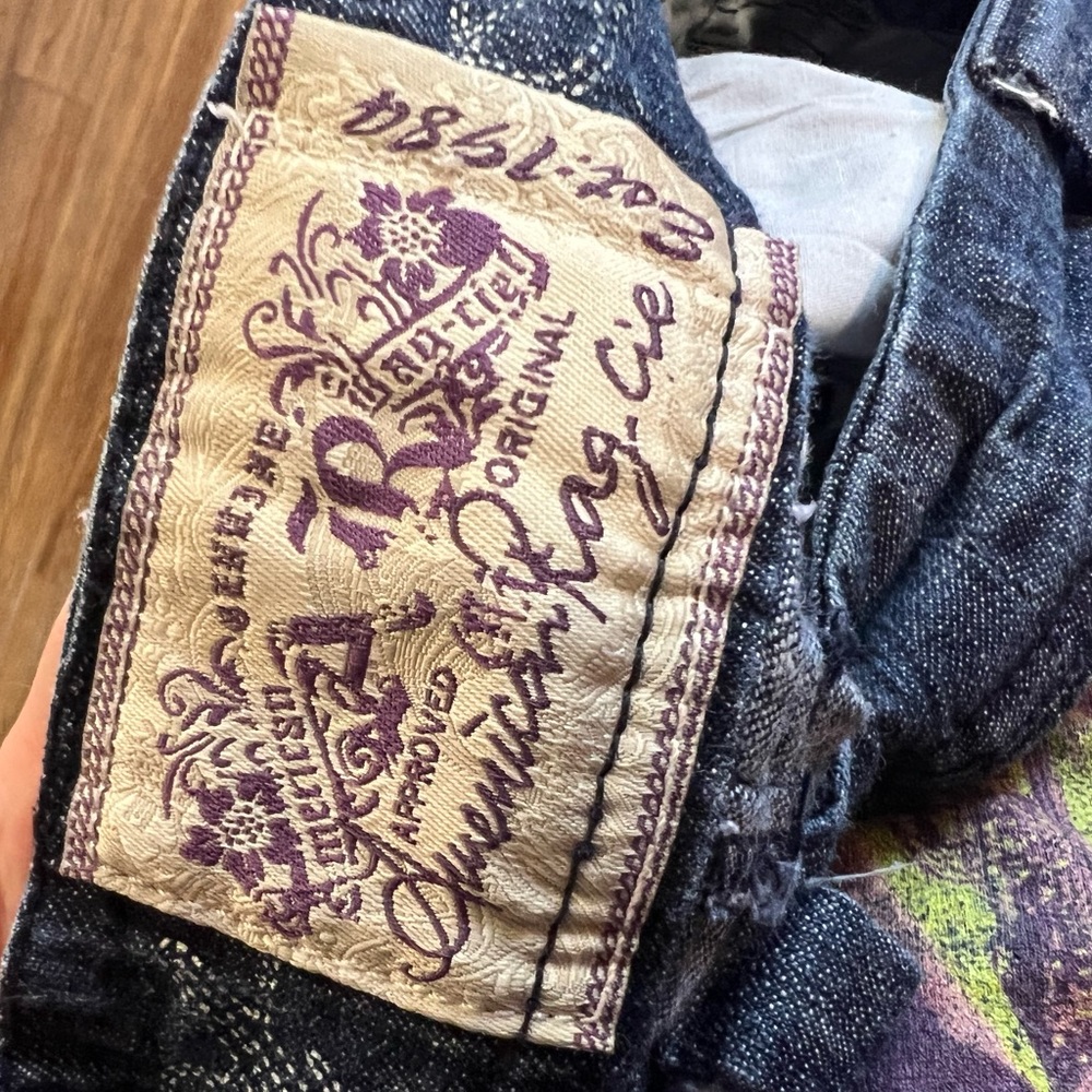 Wide leg button down jeans from American Rag Cie, size 5 - Picture 5 of 8